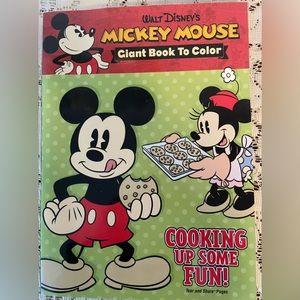 New 2006 Disney’s Mickey Mouse Giant Book To Color, Cooking Up Some Fun